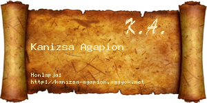 Kanizsa Agapion névjegykártya